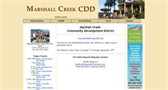 Desktop Screenshot of marshallcreekcdd.com